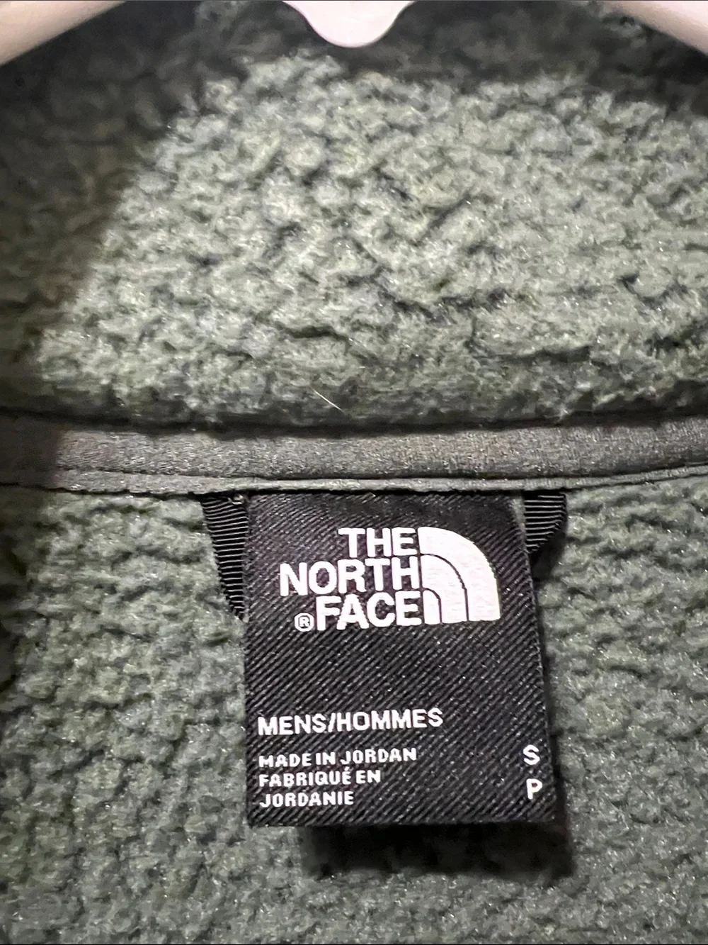 The North Face Olive Green Sherpa Fleece Jacket